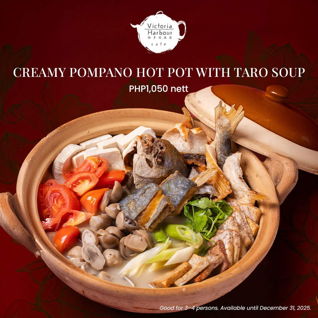 香ばしいタロイモのスープで煮込んだ、柔らかくて香ばしいポンパノフィッシュ。