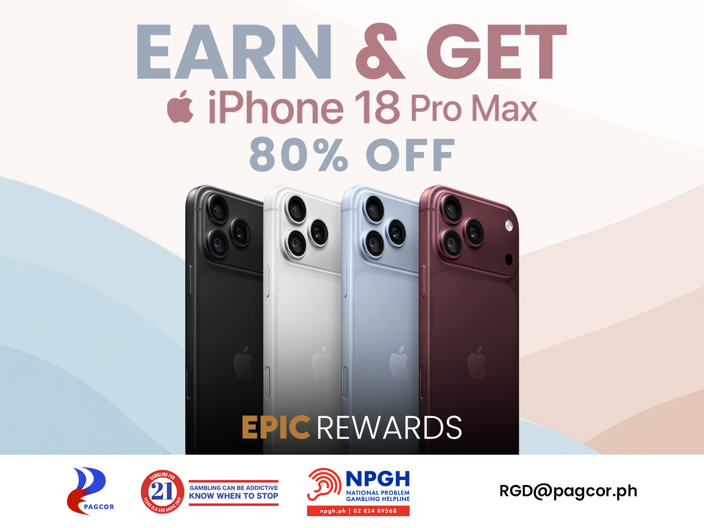 「EARN & GET」：iPhone 18 Pro Max